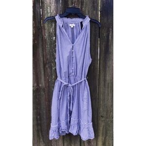 Women’s Takara Blue and White Midi Dress